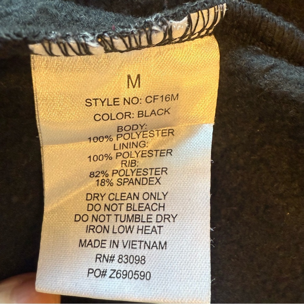 Cavalini Double breasted, black short women’s Coat size medium - Picture 10 of 11